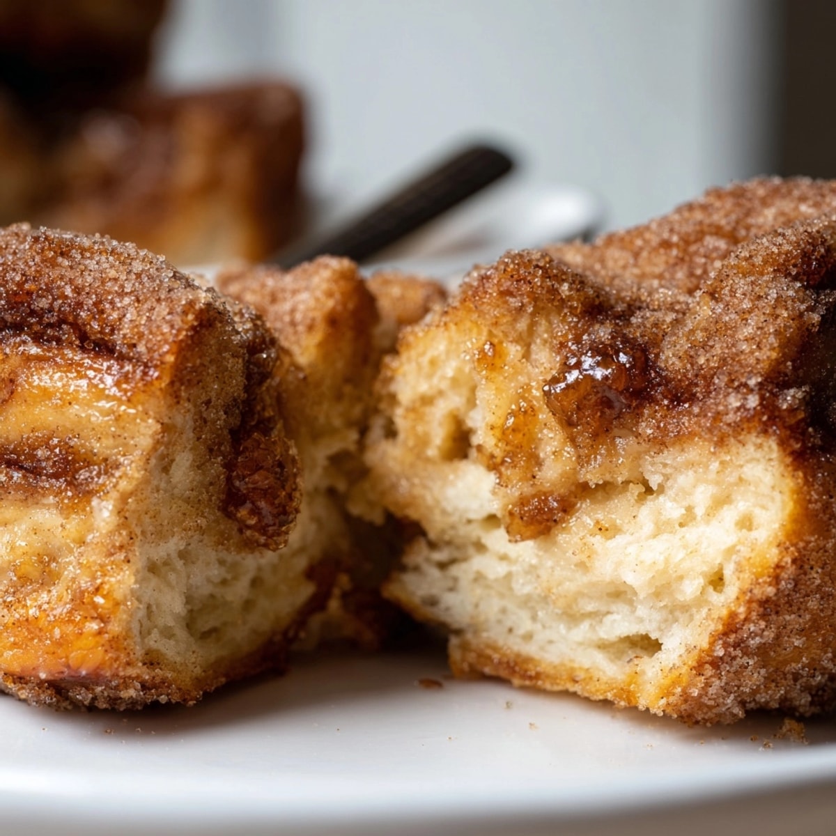 Sweet and spiced cinnamon sugar pull-apart bread: a delicious holiday baking project.