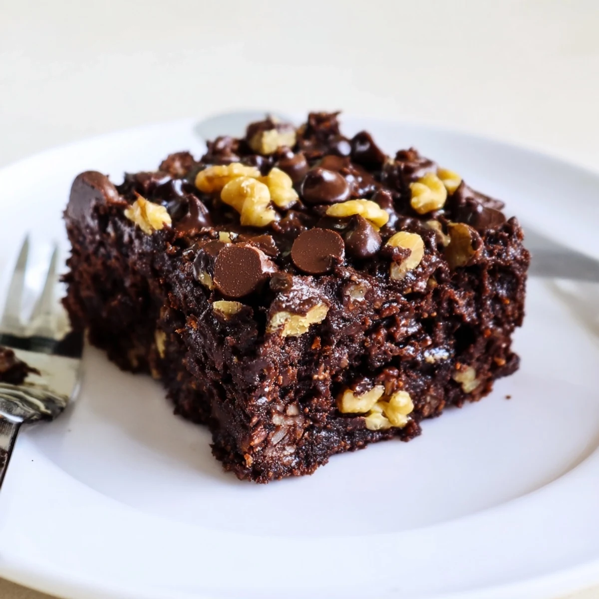 Decadent zero-waste brownies using nut-milk pulp, rich in chocolate flavor.  