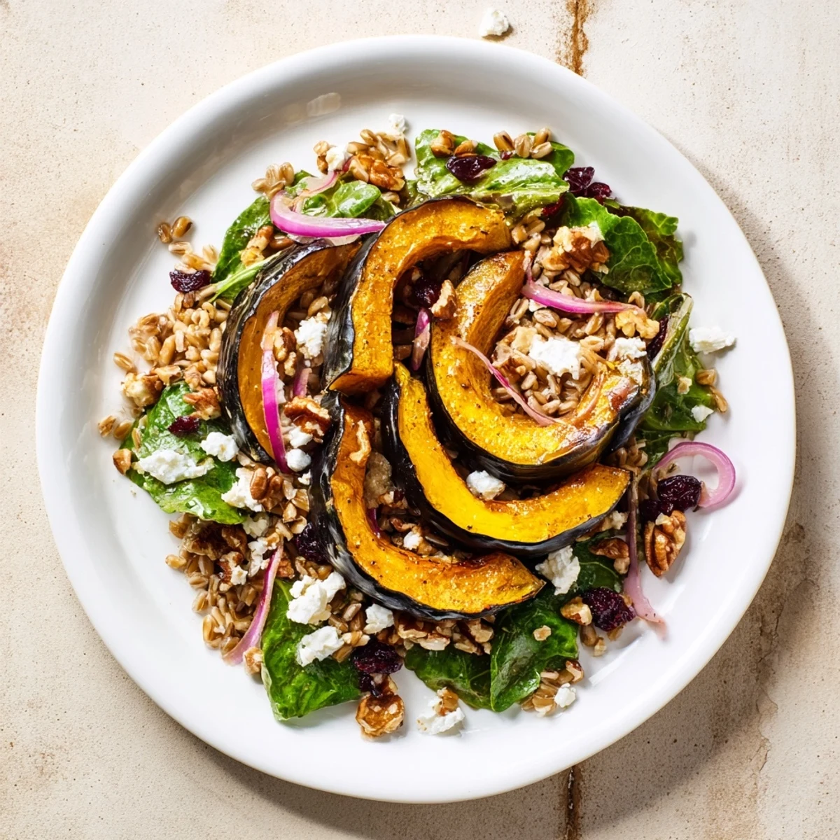 Farro Mustard Green Salad