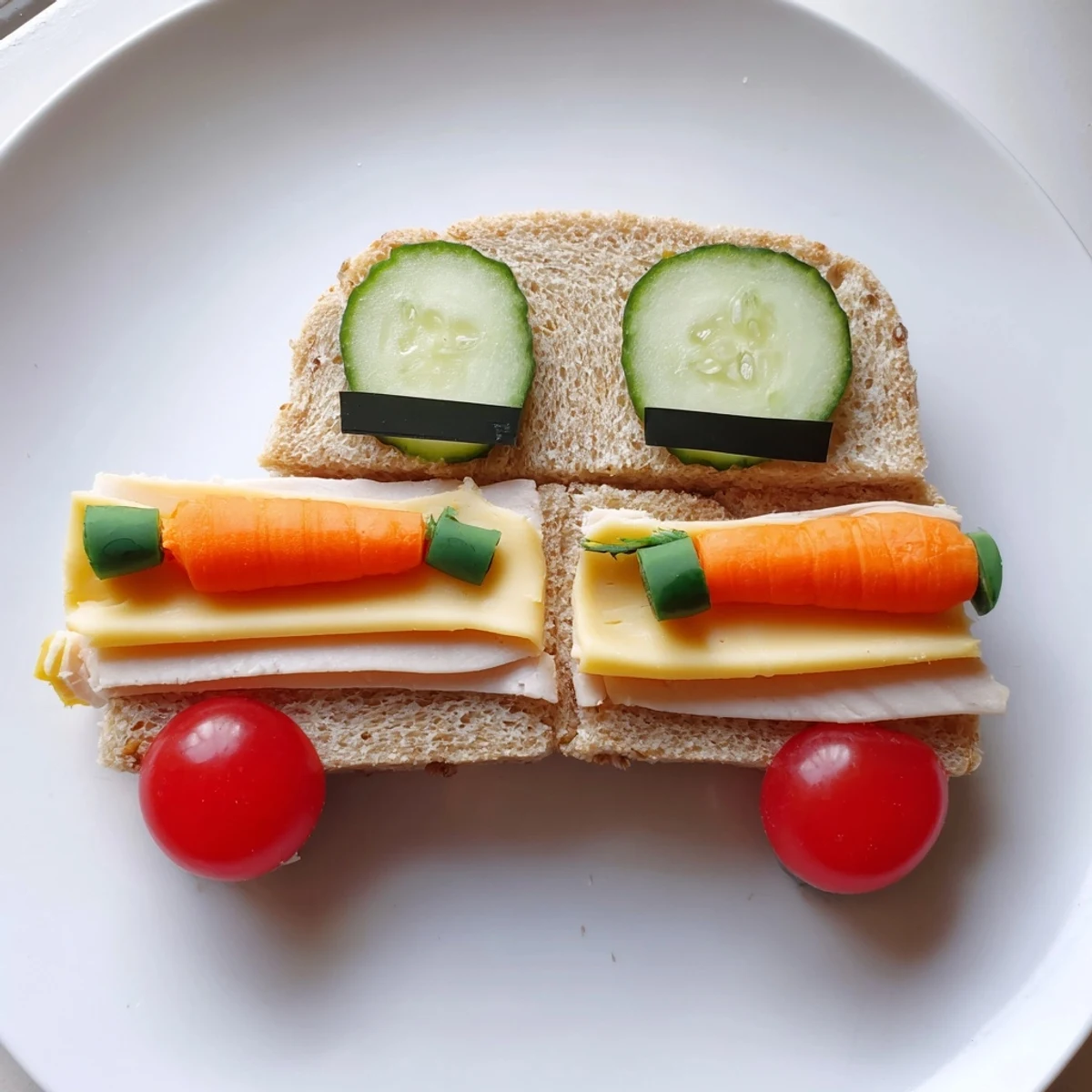 Car-Shaped Lunchbox Meal