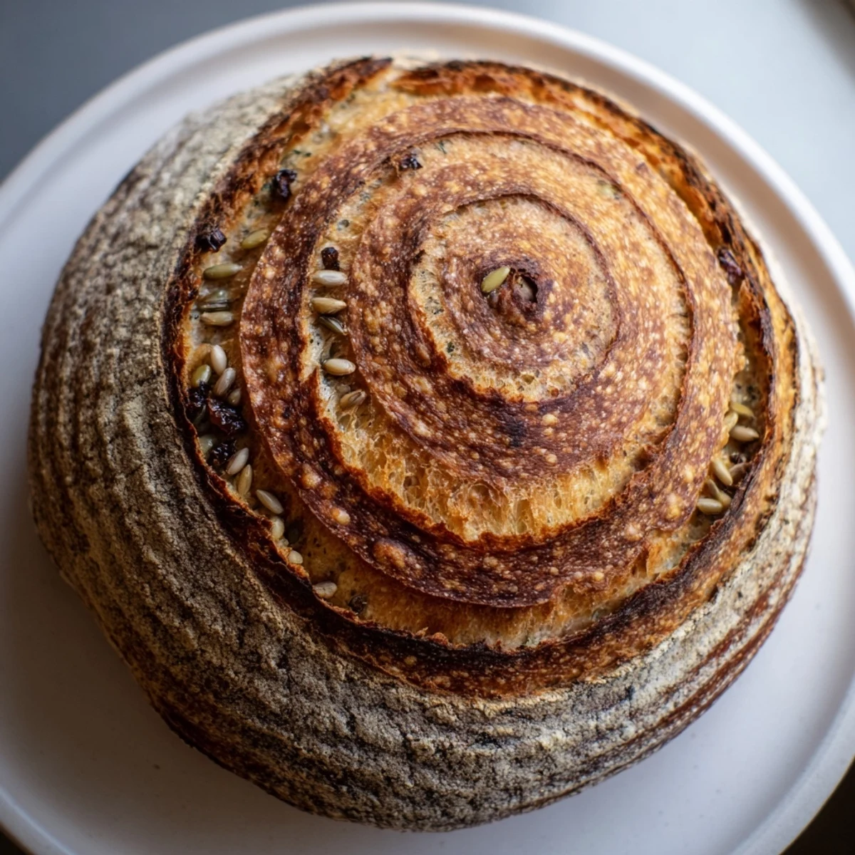 Fibonacci Spiral Growth Bread