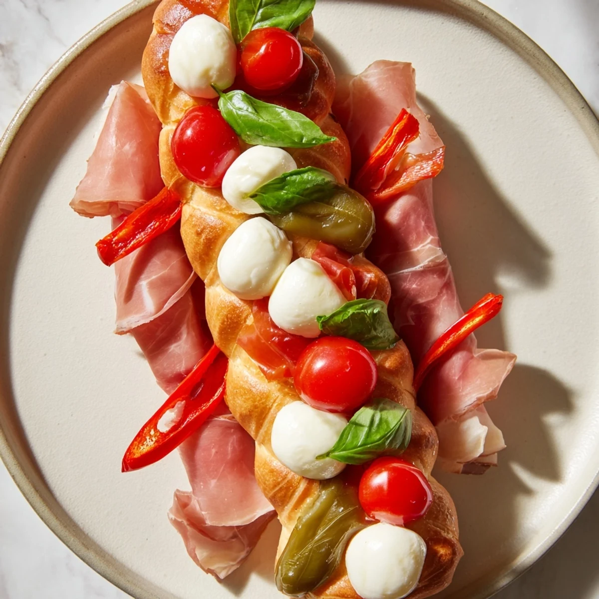 Easy-to-make Fractal Tree Branching Bread Platter appetizer is an inviting spread of savory and vibrant ingredients.