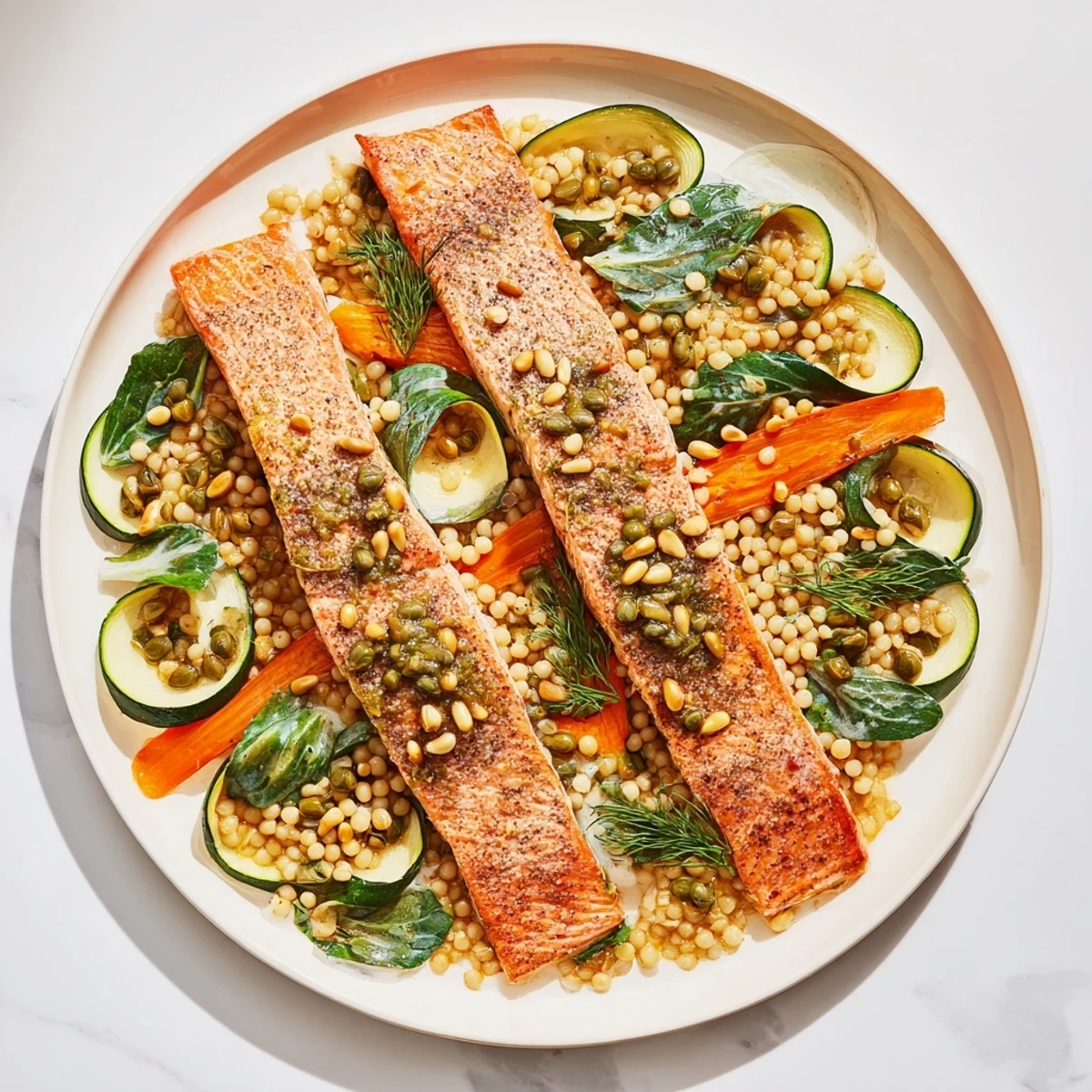 Infinity Loop Salmon Couscous