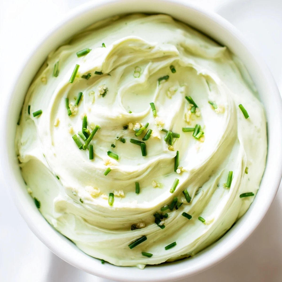 Creamy Avocado Cottage Cheese Dip, a vibrant green dip ready to be scooped up with crunchy veggies.