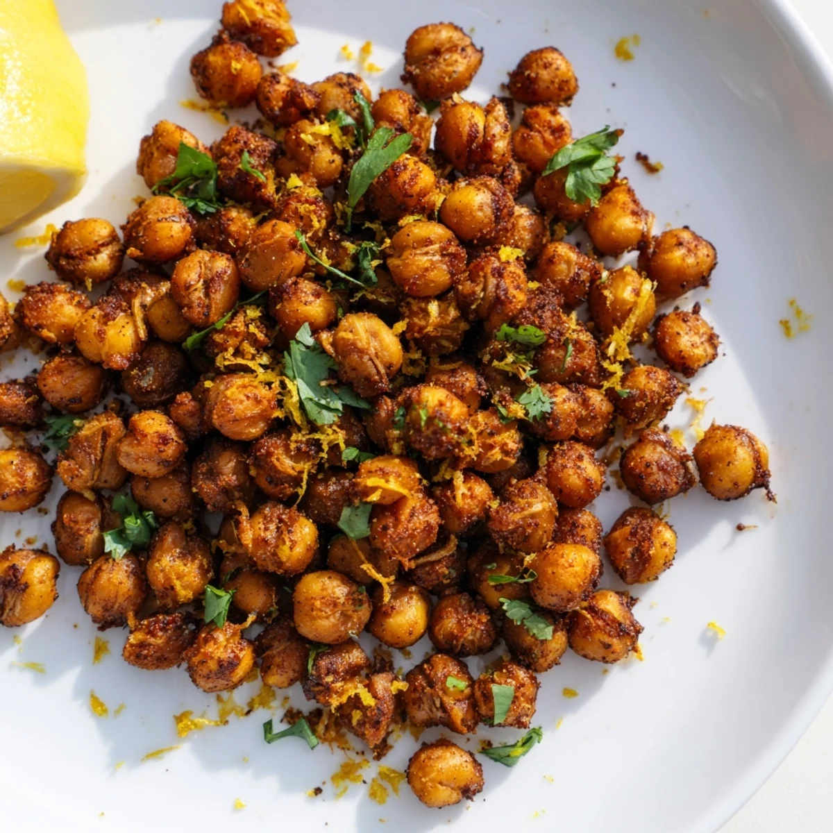 Harissa Chickpea Crispy Roast