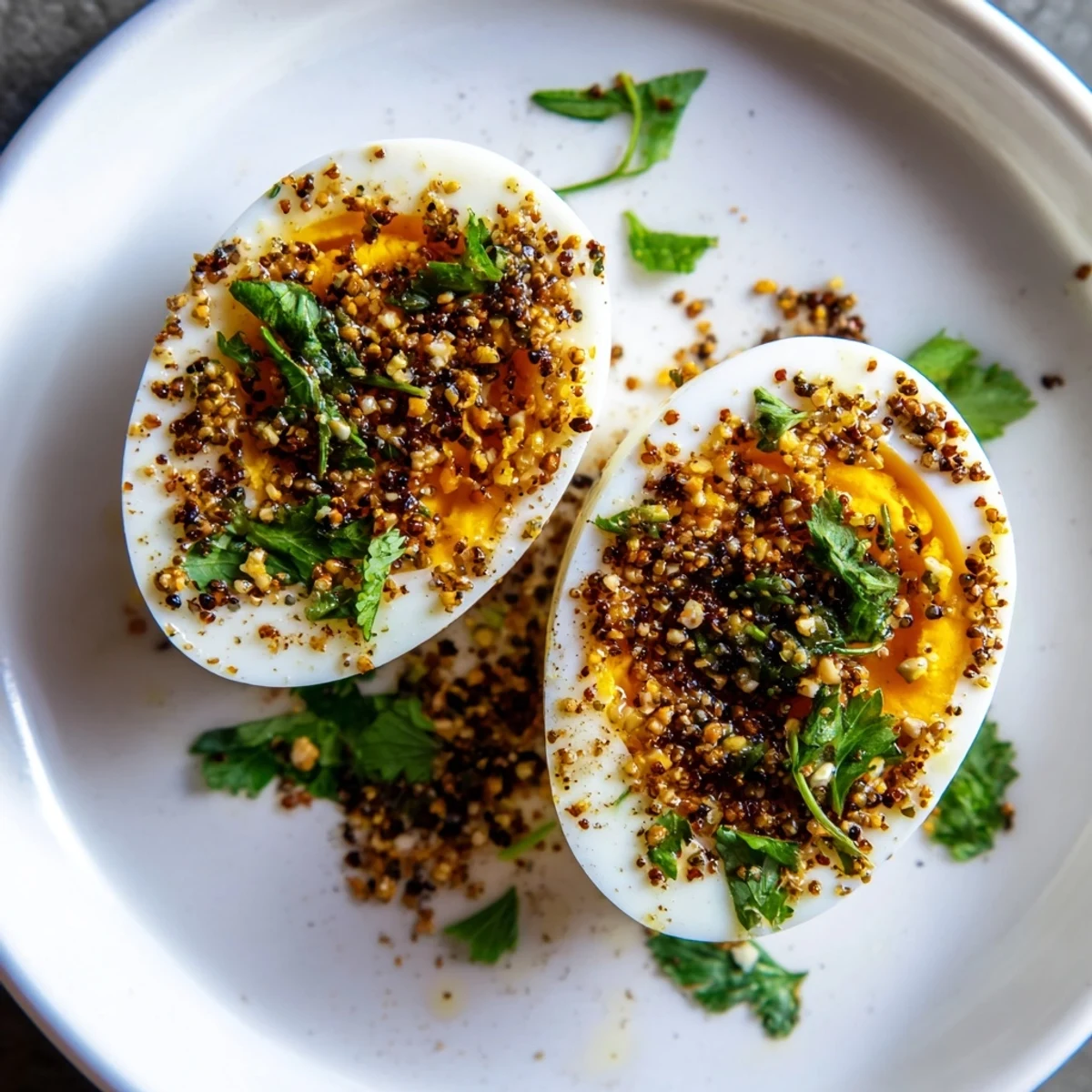 Dukkah Spiced Eggs