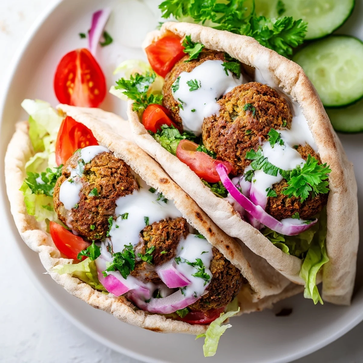 Crispy Falafel Pita Pocket