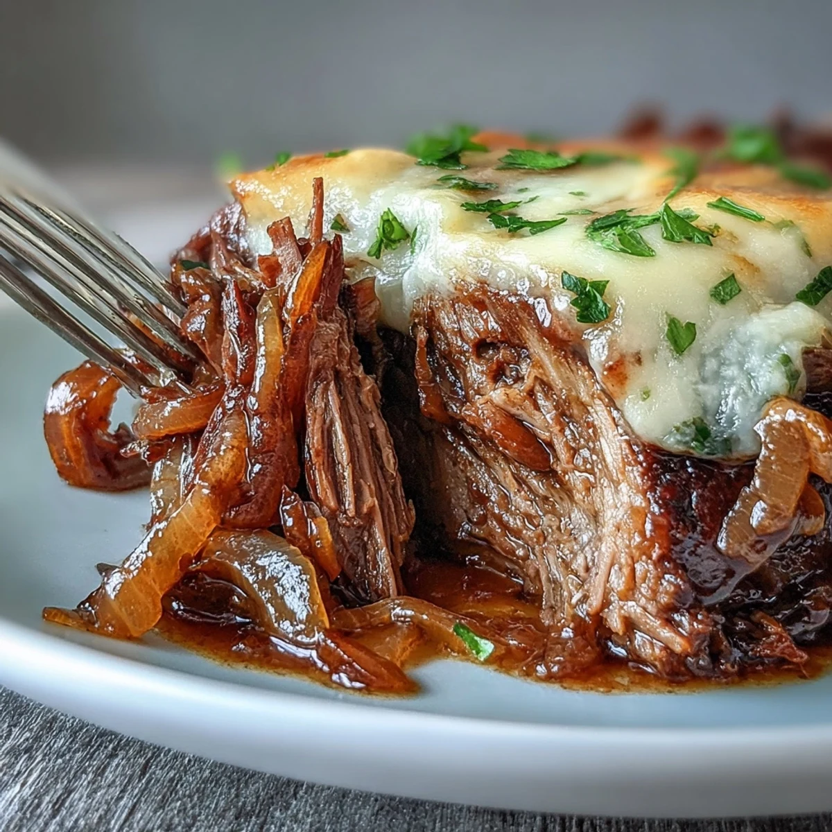 Savory Crock Pot French Onion Roast
