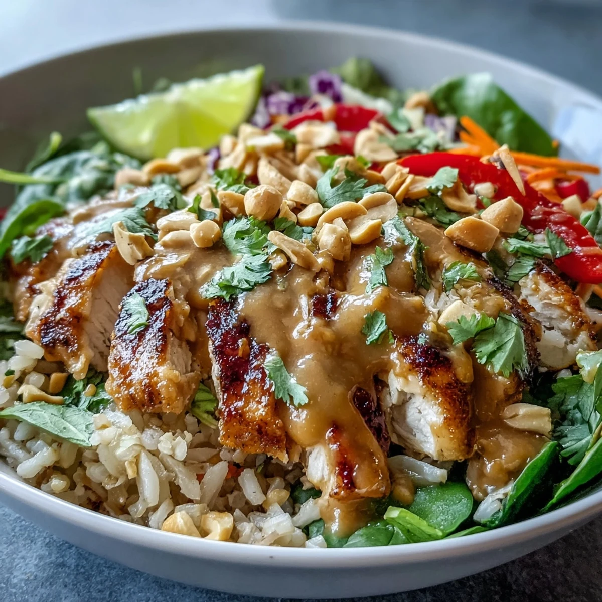 Peanut Chicken Power Bowl