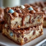 Cadbury Egg Blondies Drizzle