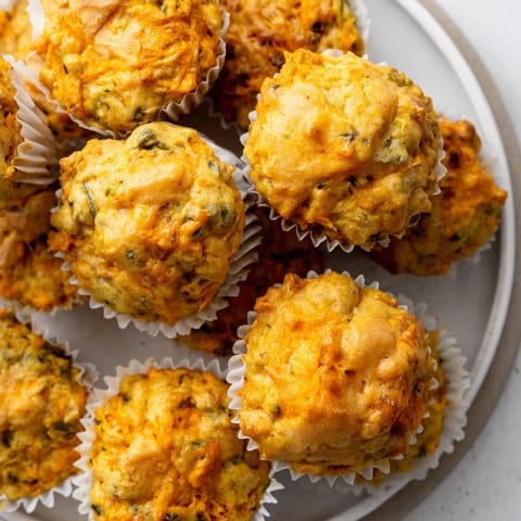 Cheddar Jalapeño Sweet Potato Muffins