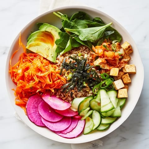 Hearty Fermented Vegetable Bowl bursting with tangy flavors and vibrant, crisp vegetables.  