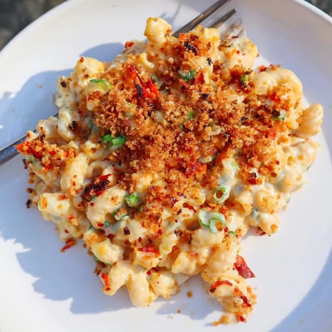 Spicy Kimchi Mac & Cheese