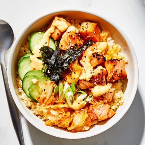 Crispy Salmon Rice Bowl