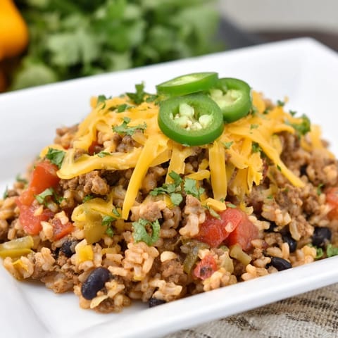 Tex-Mex Beef Rice Casserole