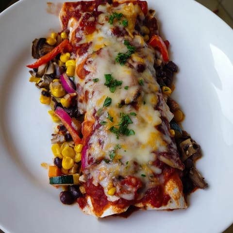 Farmers Market Vegetarian Enchiladas