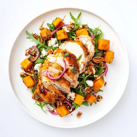 Roasted Chicken Winter Squash Salad