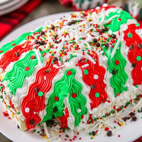 Festive Holiday Cake Roll
