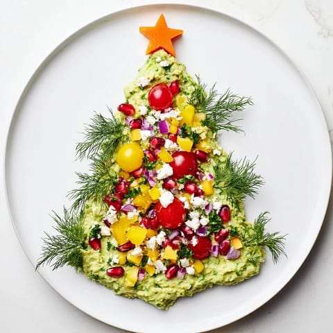 Whipped Avocado Christmas Tree
