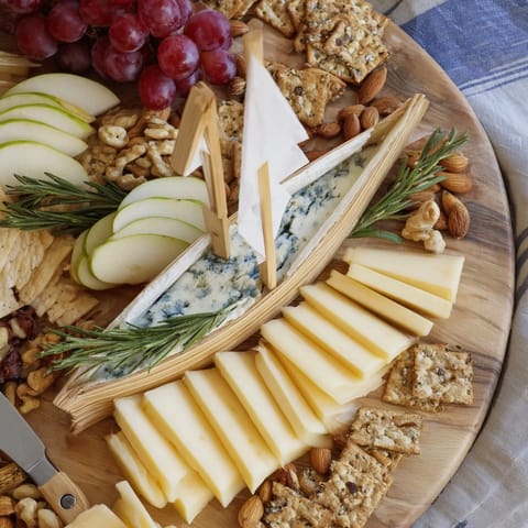 Whimsical Sailboat Cheese Display