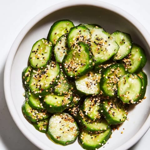 Cucumber with Bagel Seasoning