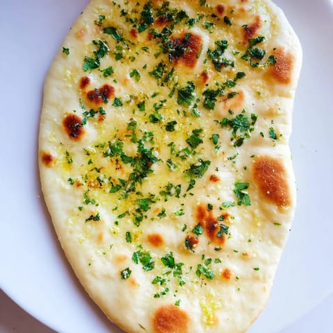 Homemade Garlic Naan Bread
