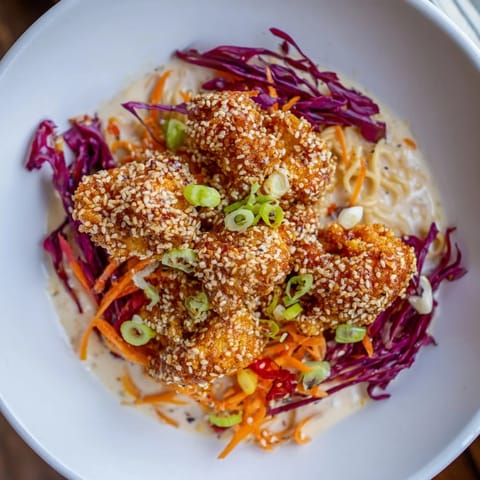 Buffalo Cauliflower Ramen Bowl