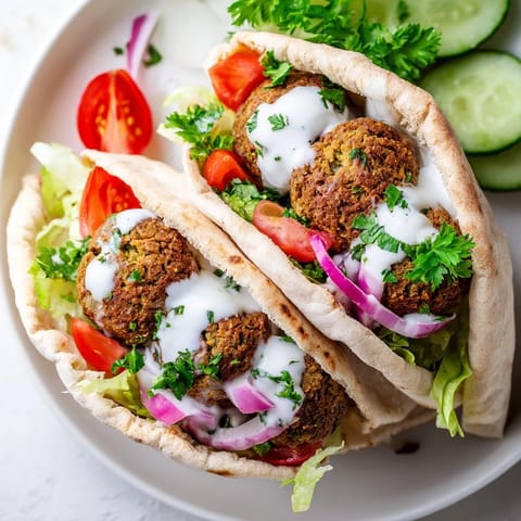 Crispy Falafel Pita Pocket