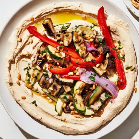 Hummus Roasted Veggies