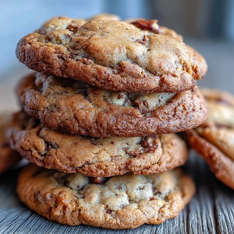 Freshly baked Brown Butter Hojicha & Earl Grey Cookies with gooey white chocolate chips, cooling on a wire rack.