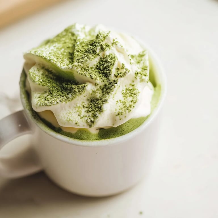Cool, fluffy Matcha Mascarpone Tiramisu Snow Cups, garnished with matcha, perfect for a treat.