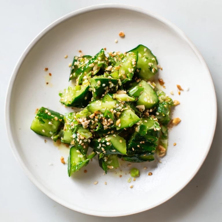 Enjoy the bright, refreshing Cucumber Shaker salad, a tangy, cool, and satisfying side dish.