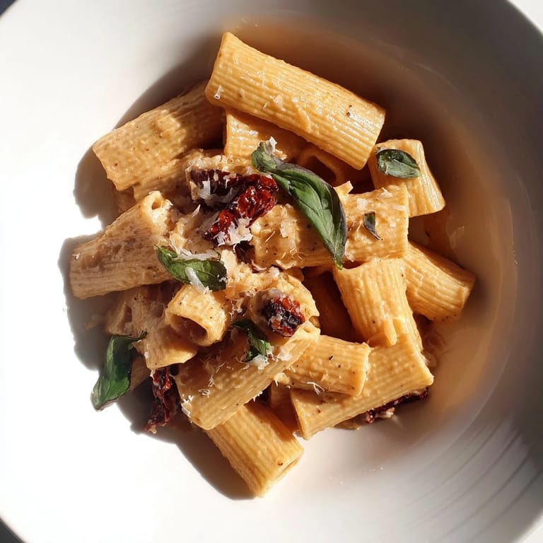 Imagine the rich, creamy sauce coating every penne noodle in this Creamy Sun-Dried Tomato Pasta dish.