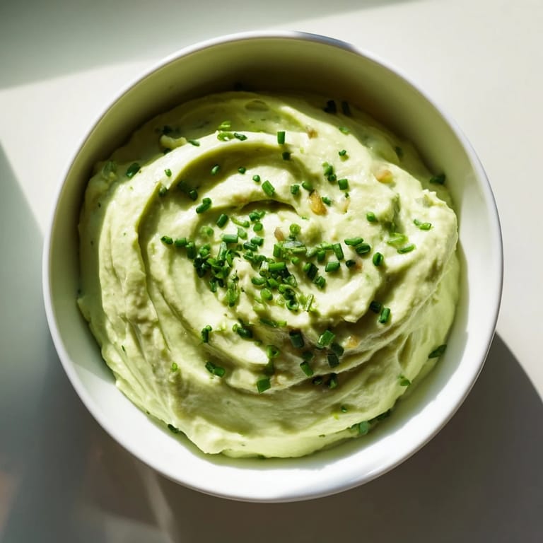 Enjoy this healthy appetizer, a delightful Avocado Cottage Cheese Dip, perfect for dipping or spreading.