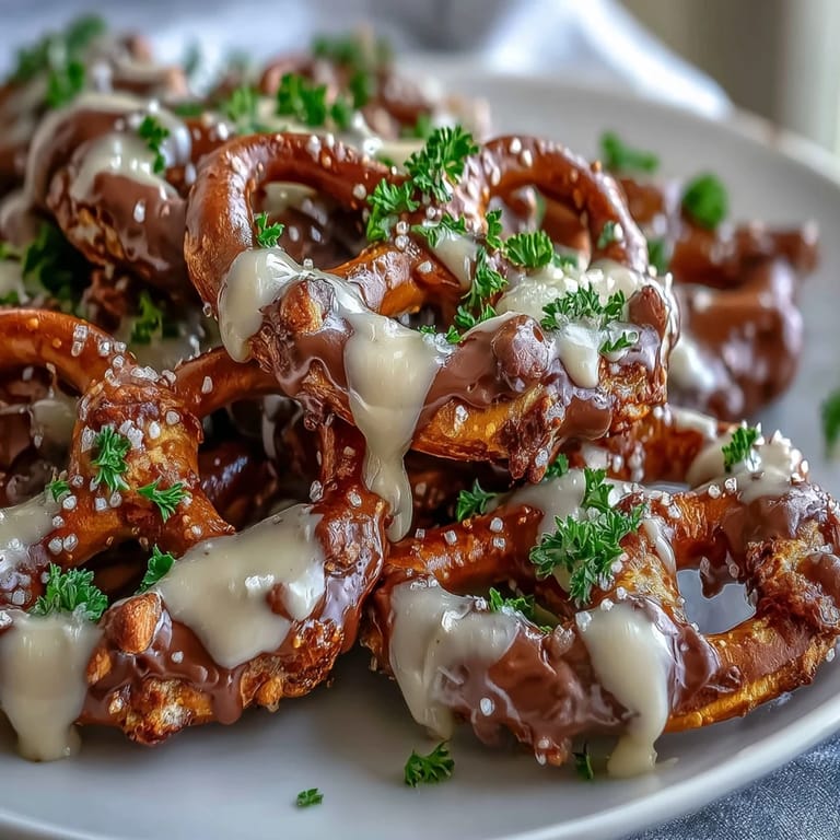 Bite-sized pretzel shamrocks dipped in creamy white chocolate and topped with festive green sprinkles—perfect for St. Patrick's Day celebrations.
